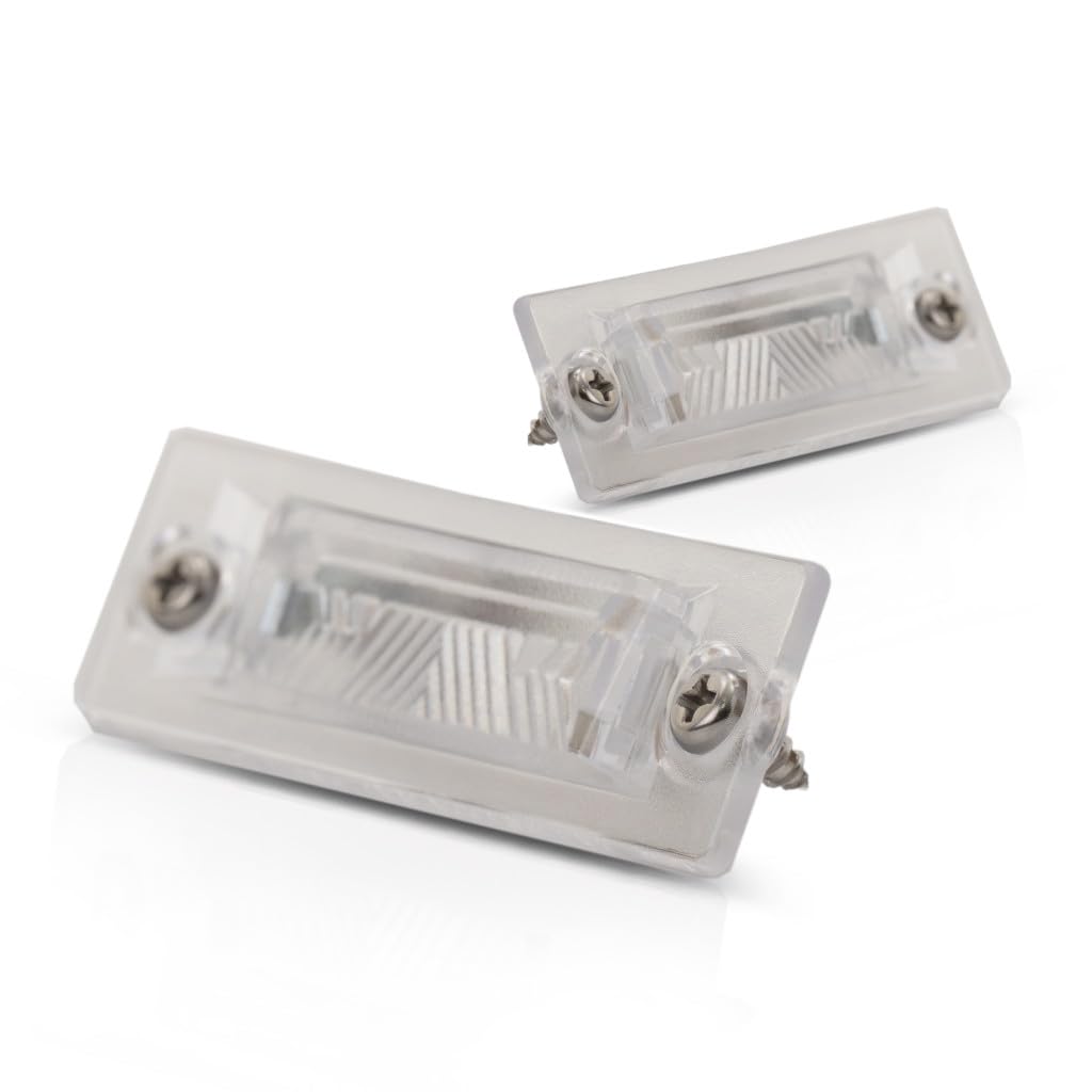 KarParts360 Car Lights for Volkswagen Jetta 2005-2010, License Plate Tail Light, Smoke Color, Pair, Model VW2870106