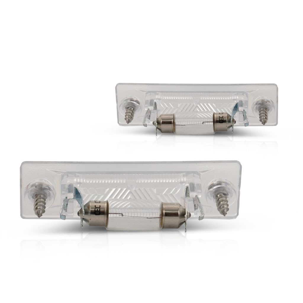 KarParts360 Car Lights for Volkswagen Jetta 2005-2010, License Plate Tail Light, Smoke Color, Pair, Model VW2870106