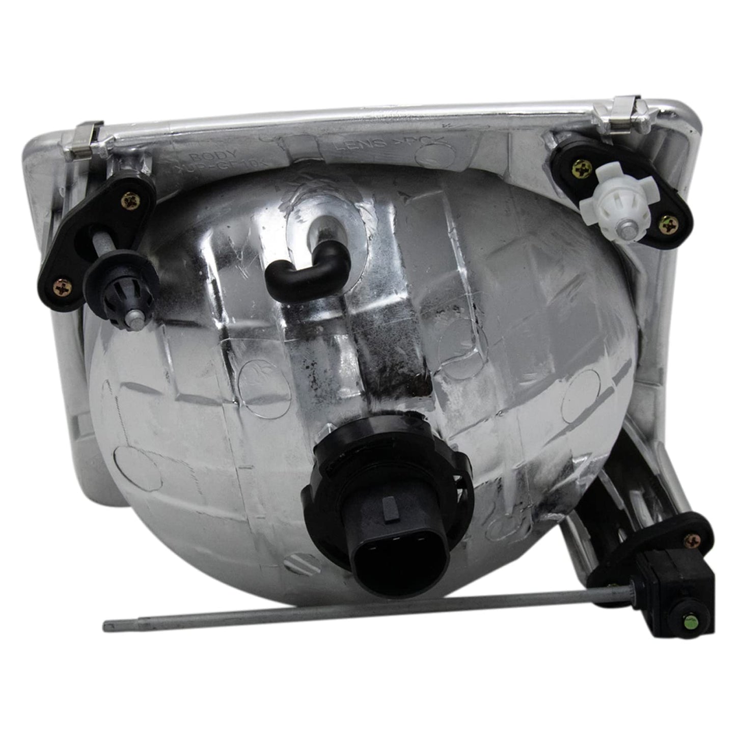 TRQ Headlight Assembly Set for 2001-2003 Ford Explorer Sport, 2001-2005 Explorer Sport Trac, Yellow, Model LKA55924