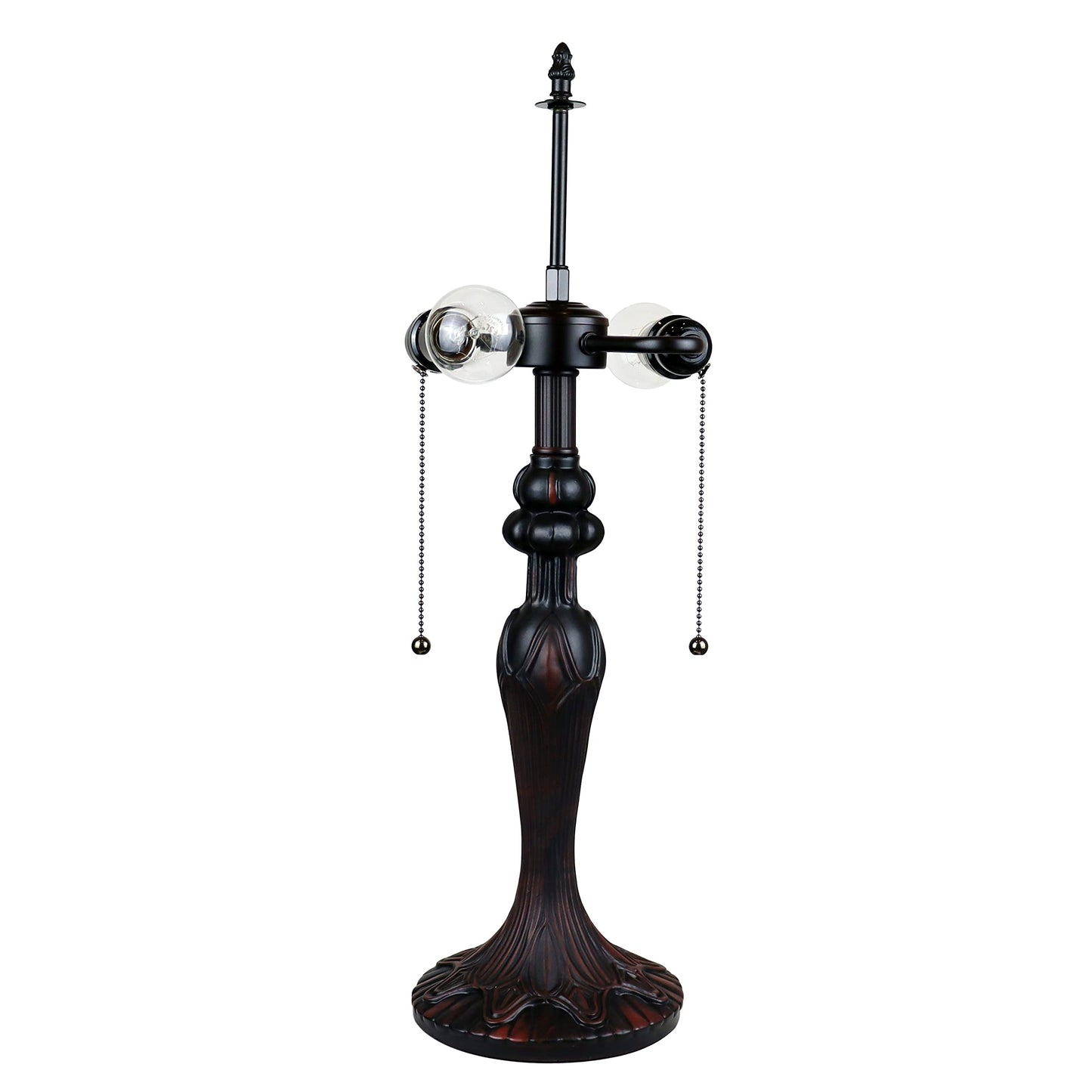 Chloe Lighting Adia Victorian Tiffany-Style Table Lamp, Dark Bronze, 18in Wide, Multicolor, Model CH38632AV18-TL2