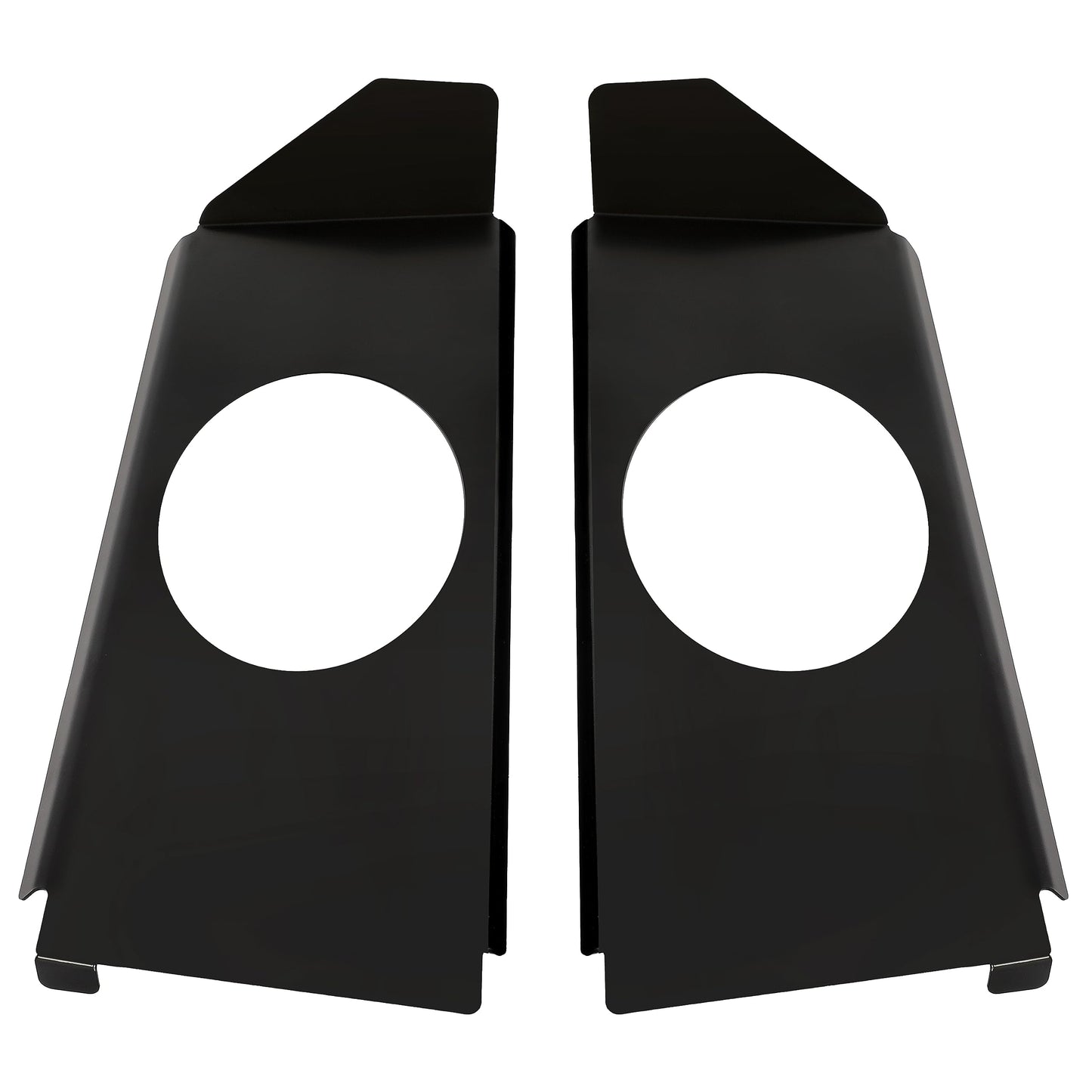 HECASA Speaker Brackets for 1967-1972 Chevy C10 Pickup, Compatible with 6x9 Speakers, Black, Model MO-2112