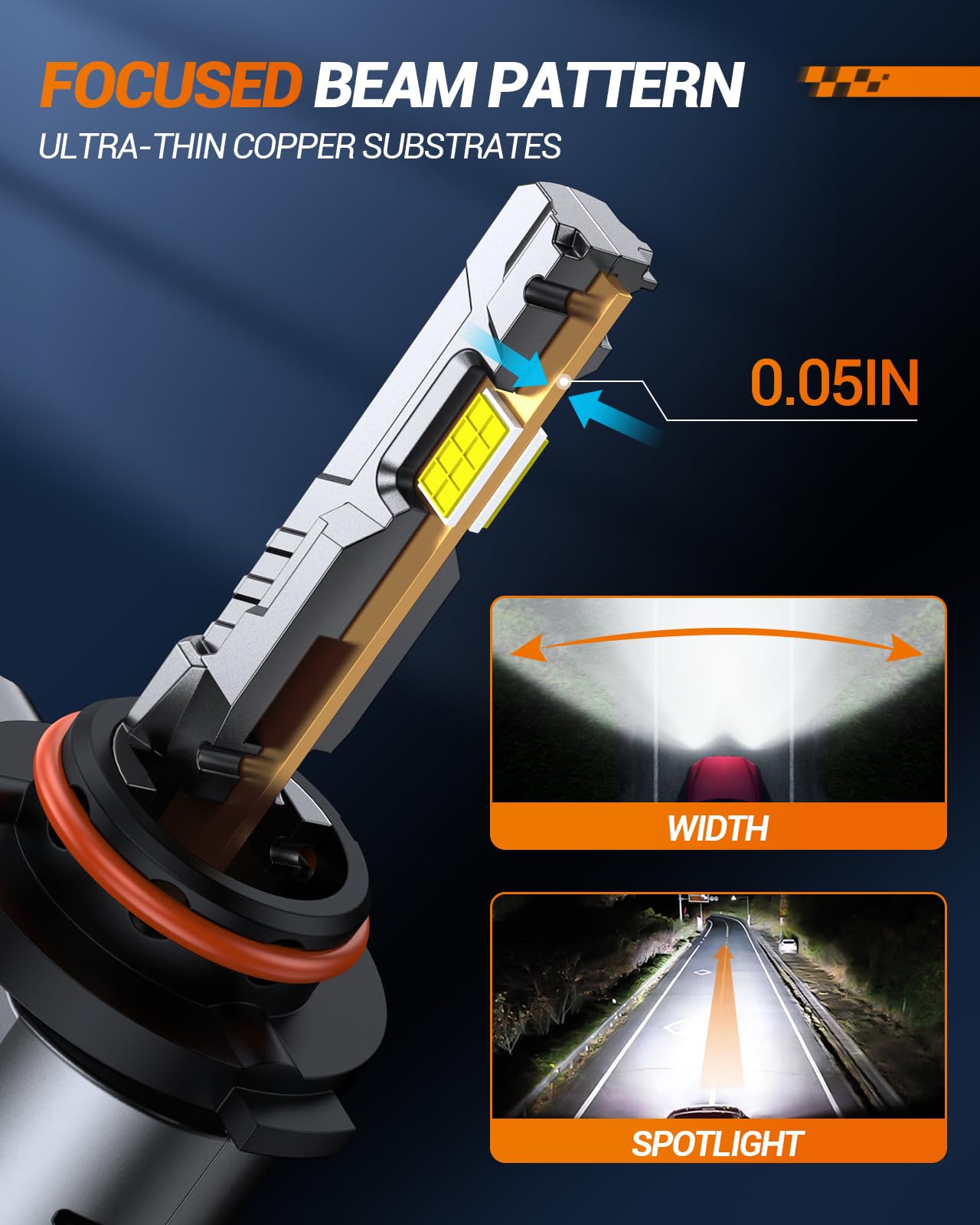SEALIGHT Fog Bulbs 9005/HB3 9006/HB4, 80,000LM, 6500K Cool White, Plug and Play, Pack of 4