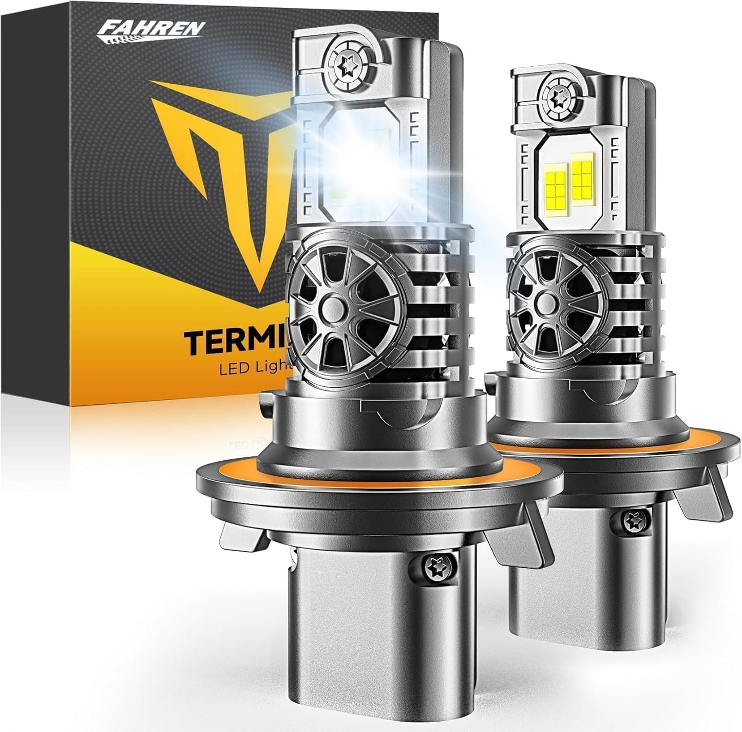 Termitor H13/9008 Fog Light Bulbs, 60,000LM, 6500K Cool White, 85000+ Hours Life, Plug N Play, Pack of 2