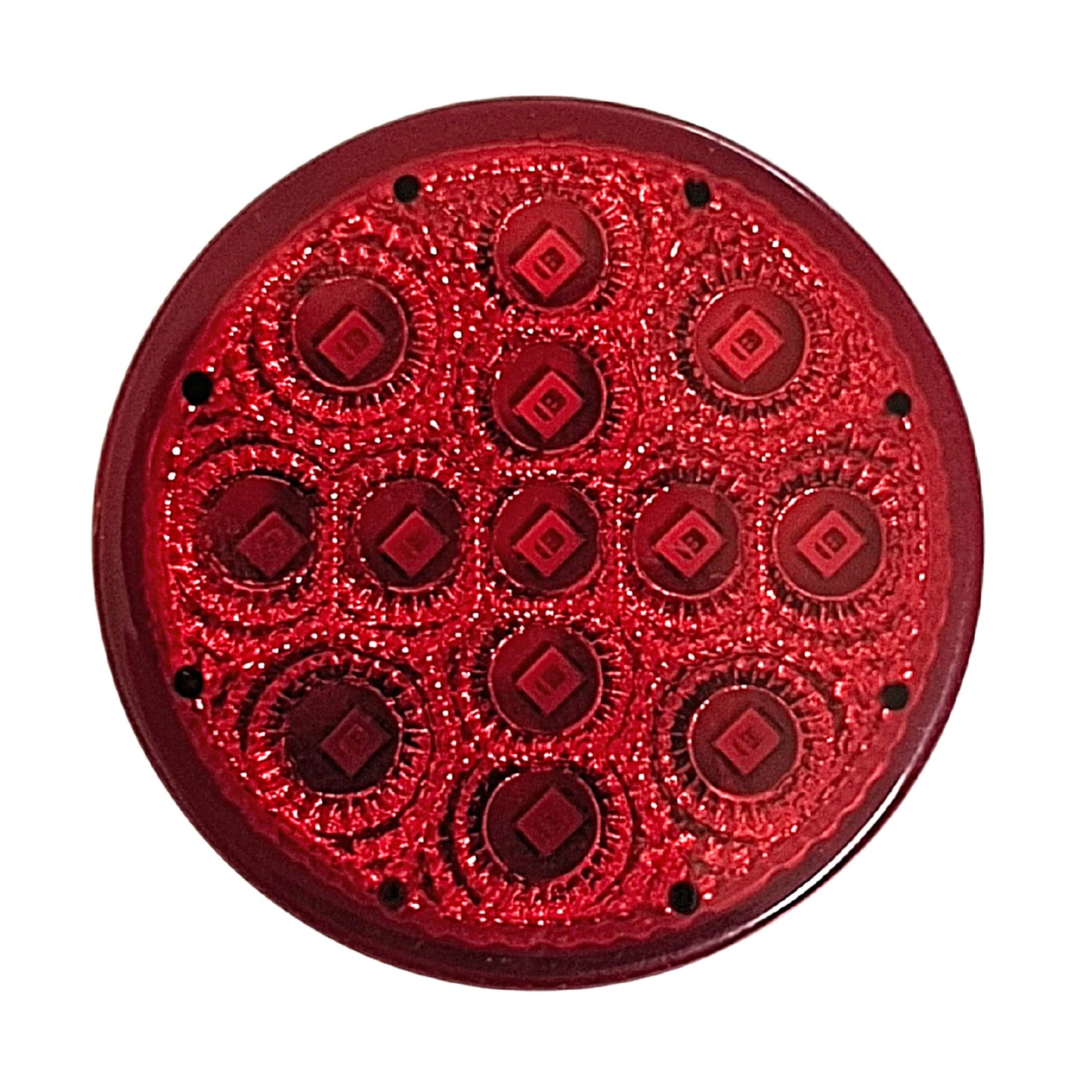 All Star Truck Parts LED Clearance Side Marker Lights Kit, 2.5in, 13 Diodes, Flush Mount, Waterproof, 12V, Red