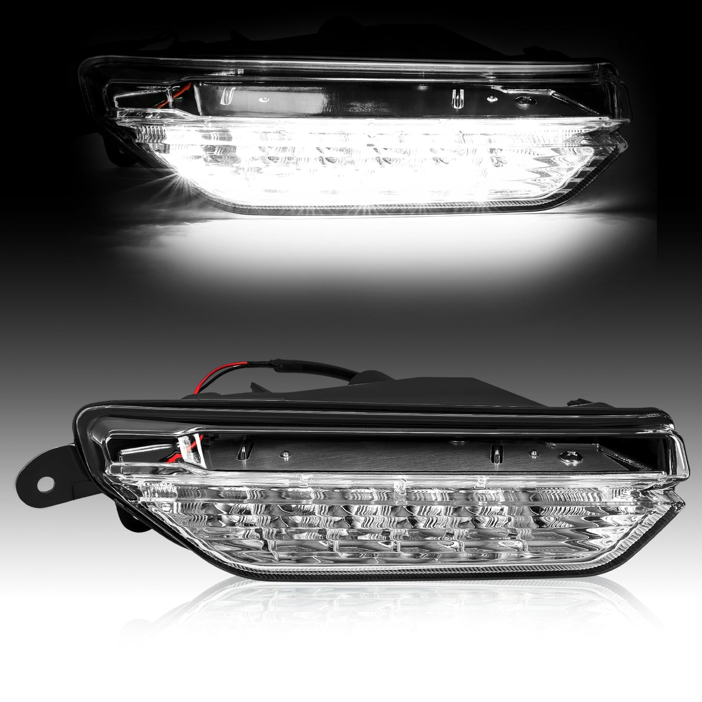 HECASA Daytime Running Light Right for 2016-2017 Infiniti QX50, LED, Clear Lens, Model MO-3462