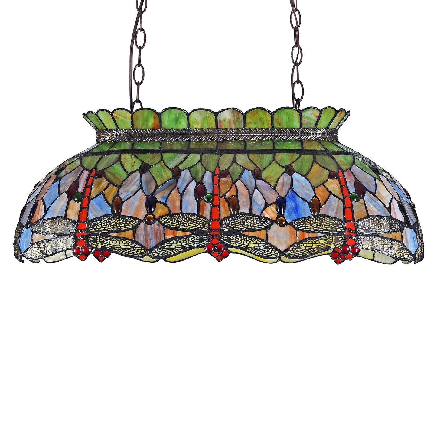 Chloe Pendant Light CH32825DB28-DP3, One Size, Multicolor, Glass Material