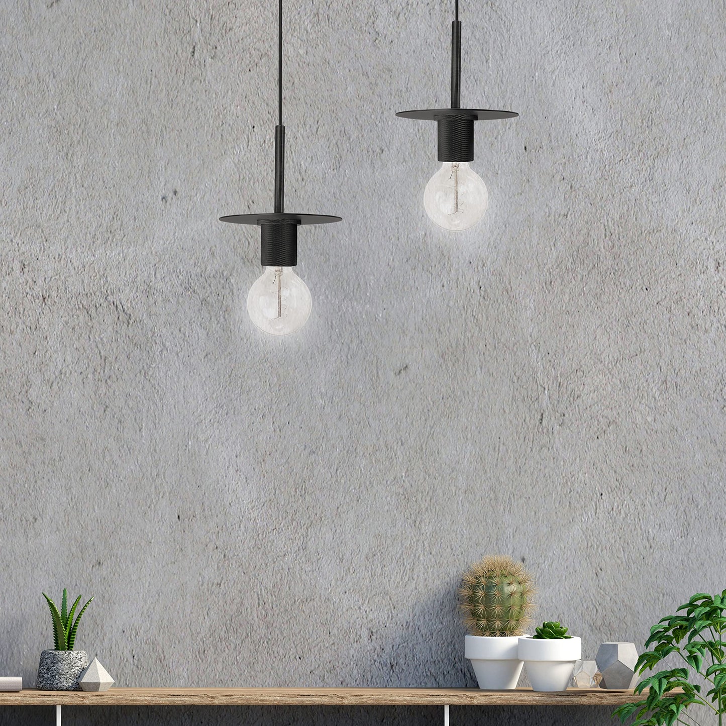 Dainolite RSW-61P-MB Matte Black Pendant Light, Modern Design, 61P-MB Model